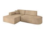 ECKSOFA Ottomane Links IREA-L1-v3 - 234x171x79 cm Beige
