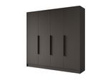 KLEIDERSCHRANK - PORTO - 200 - Schwarz
