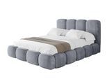 POLSTERBETT mit Bettkasten und Lattenrost, Boxbett ohne Matratze - KALA 160x200 Grau