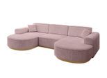 WOHNLANDSCHAFT MARI-U1-v2 - 303x171x83 cm Rosa Cord