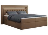 BOXBETT GOLD-6 LED 140/200 Braun Kunstleder - H4