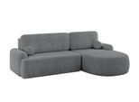 ECKSOFA mit Schlaffunktion und Bettkasten LIRA-L - 264x172x89 Dunkelgrau