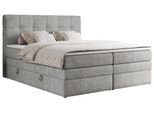 BOXSPRINGBETT ERNI KING 160/200 Hellgrau Struktur - H3