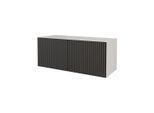 LOWBOARD NOA-2-W 100x40x40 cm - Weiß / Schwarz