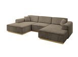 WOHNLANDSCHAFT IREA-U1-v2 - 303x171x83 cm Braun