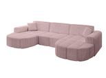 WOHNLANDSCHAFT LIVO-U1 - 315x173x79,5 cm Rosa