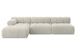 ECKSOFA modulares Sofa Razon-L2 - 285x160x70 cm Creme Cord