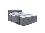 BOXSPRINGBETT BOXI8 KING - 120x200 - H3/H4 - Dunkelgrau