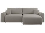ECKSOFA NELSON Grau Boucle