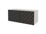 LOWBOARD VIRA-W 100x40x40 cm - Weiß / Schwarz
