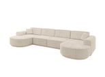 WOHNLANDSCHAFT MARI-U2-v1 - 388x171x83 cm Beige Cord