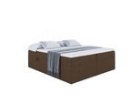 BOXBETT mit H3-Matratze und Lattenrost - MARCE BW - 180x200 Braun