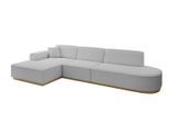 ECKSOFA Ottomane Links IREA-L2-v2 - 327x165x80 cm Hellgrau