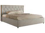 POLSTERBETT LARINO CLASSIC 140/200 - Hellgrau Strukture - Pocket Matratze
