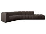 ECKSOFA modulares Sofa Tilmo-L1 - 399x194x70 cm Braun
