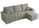 ECKSOFA KIRASSO L Hellgrau Boucle