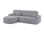 ECKSOFA mit Schlaffunktion und Bettkasten LIRA-L - 264x172x89 Grau