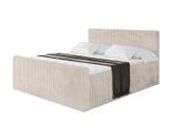 BOXBETT mit Matratze H3 und Lattenrost - TOLO-Z - 200x200 Cord - Creme