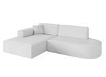 ECKSOFA Ottomane Links IREA-L1-v4 - 232x165x77 cm Weiß