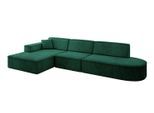 ECKSOFA Ottomane Links IREA-L2-v4 - 327x165x77 cm Grün