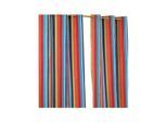 ÖSENVORHANG bunt gestreift blickdicht 2er-Set, 117/137 cm