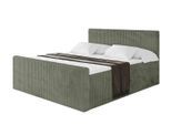 BOXBETT mit Matratze H3 und Lattenrost - TOLO-Z - 120x200 Cord - Olive