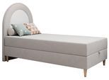 BOXBETT NEST 90/180 Hellgrau Velvet - H3