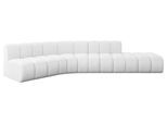 ECKSOFA modulares Sofa Brilo-L1 - 380x174x70 cm Weiß
