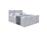 BOXSPRINGBETT MOETI-Z KING - 120x200 - H3/H4 - Hellgrau