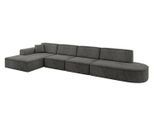 ECKSOFA Ottomane Links IREA-L3-v3 - 412x165x77 cm Ecru