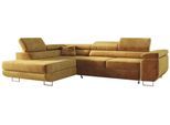 ECKSOFA GUSTAW L Gelb Velvet Links Seite