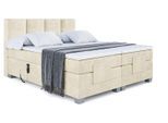 BOXSPRINGBETT elektrisch verstellbar mit 2 Matratzen H4/Taschenfederung ROKS EL 160 x 200 Beige