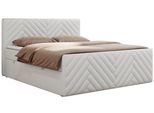 BOXBETT PARIS DUO 120/200 - Weiß Kunstleder - H3
