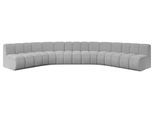 WOHNLANDSCHAFT modulares Sofa Montra-U1 - 490x174x70 cm Hellgrau