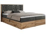 BOXBETT NESSI - 180/200 Dunkelgrau Velvet - H3