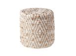SITZPOUF Sierra, rund mit Ethno-Muster, 40/40/45 cm