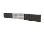 LOWBOARD NOA-2-W 3x100x40x40 cm - Weiß / Schwarz