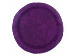 BADEMATTE 80 cm rund, 100% Baumwolle, wendbar