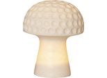 LED Solarleuchte "Solar Dekoration Sandy", beige (weiß), H:24cm Ø:19cm, PARFORCE TRADITIONAL HUNTING, Leuchten, Dämmerungssensor, Pilzform, Solarpanel separat