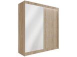 KLEIDERSCHRANK PAOKI mit LED - 200 cm - Sonoma Eiche