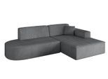 ECKSOFA Ottomane Rechts IREA-L1-v4 - 232x165x77 cm Duneklgrau