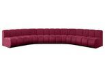 WOHNLANDSCHAFT modulares Sofa Montra-U1 - 490x174x70 cm Bordeauxrot