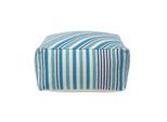 SITZPOUF blau gestreift, 60/60/30 cm