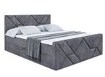 BOXBETT BARWA-Z - 160x200 cm - H3 - Dunkelgrau
