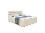 BOXBETT mit Matratze H4 und Lattenrost - CELESTIA - 160x200 cm - H4 - Beige