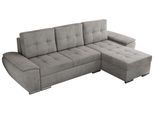 ECKSOFA UMBRIA L Hellgrau Velvet