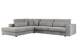 ECKSOFA Savona Hellgrau Velvet - links
