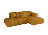 ECKSOFA Ottomane Rechts CLOUD-L-v1 280x185x90 Senfgelb Cord
