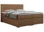 BOXBETT LOPE 140/200 - Braun Kunstleder - H4