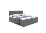 BOXBETT mit Matratze H3 und Lattenrost - MARCE - 140x200 Grau